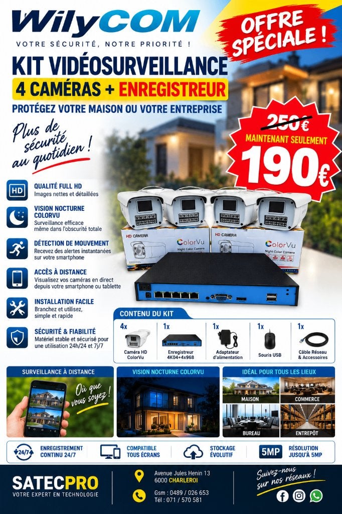 Caméras de Surveillance – Sécurité pour Maison, Commerce, TV, Hi-fi & Vidéo, Enlèvement, Neuf, Caméra extérieure