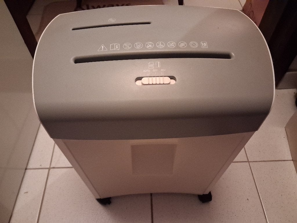 Papier en cd versnipperaar, Ophalen, Gebruikt