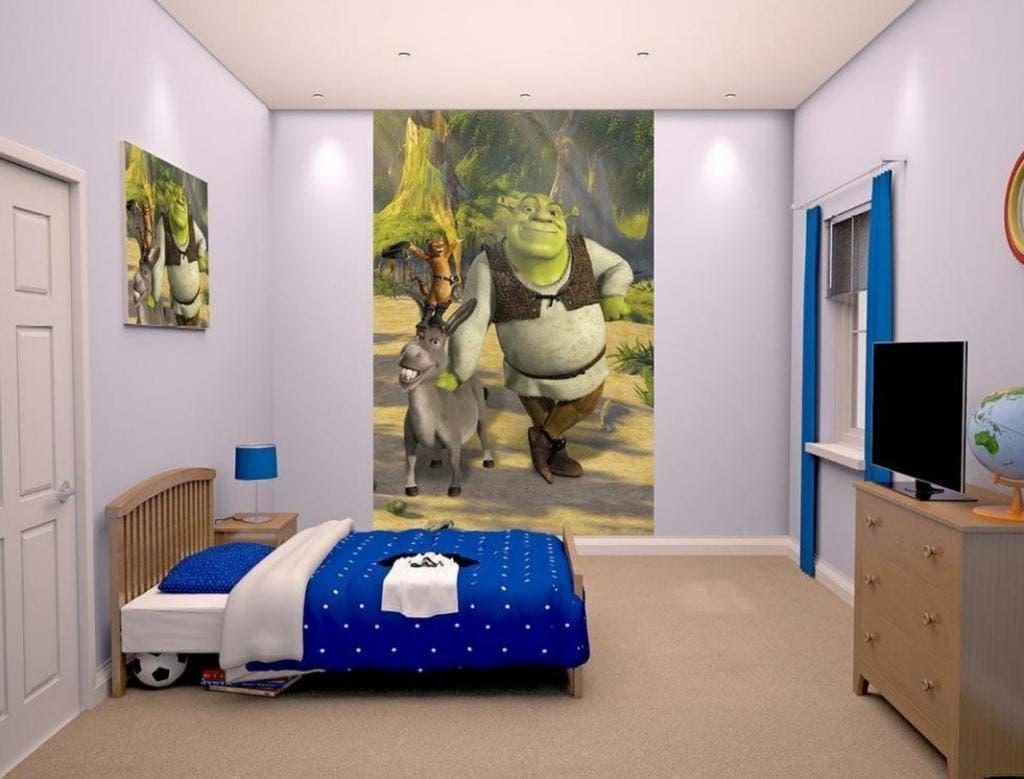 Shrek Poster Behang - Walltastic - van 49 voor 27,50!, Enfants & Bébés, Enlèvement ou Envoi, Neuf, Décoration murale