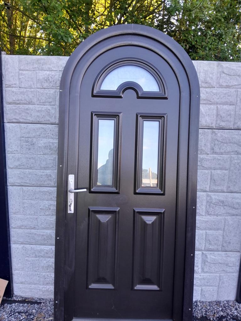 Porte pvc vitré renforcer, noir, blanche, Bricolage & Construction