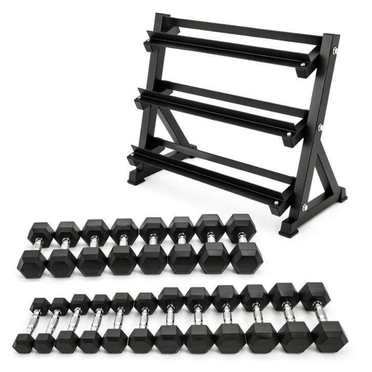 PH Fitness Hexa Dumbbells - Voordeelset 2,5-25KG, Sports & Fitness, Enlèvement ou Envoi, Neuf, Bras, Haltère