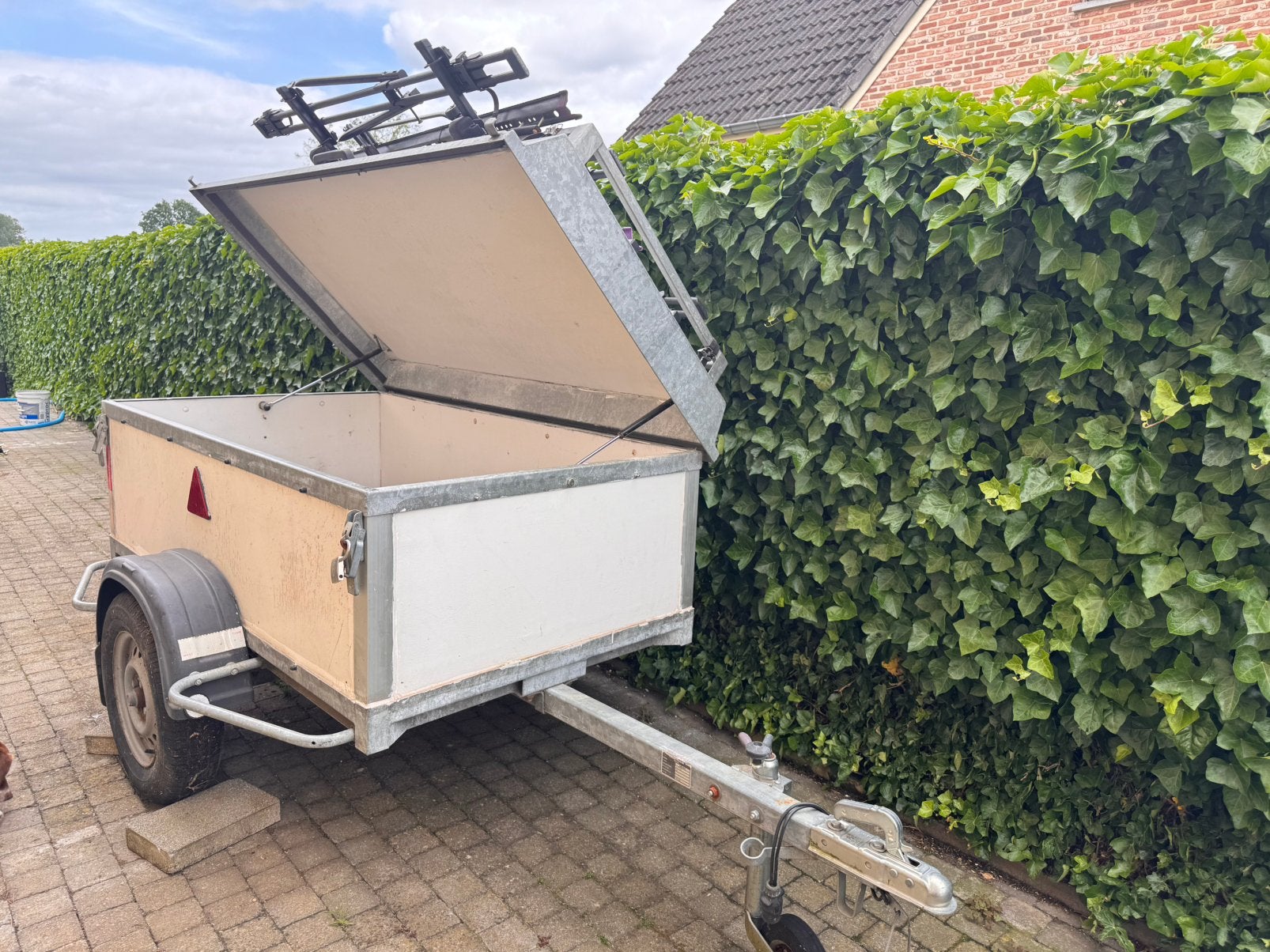Te koop deckx bagage remork met fietshouder., Enlèvement, Comme neuf