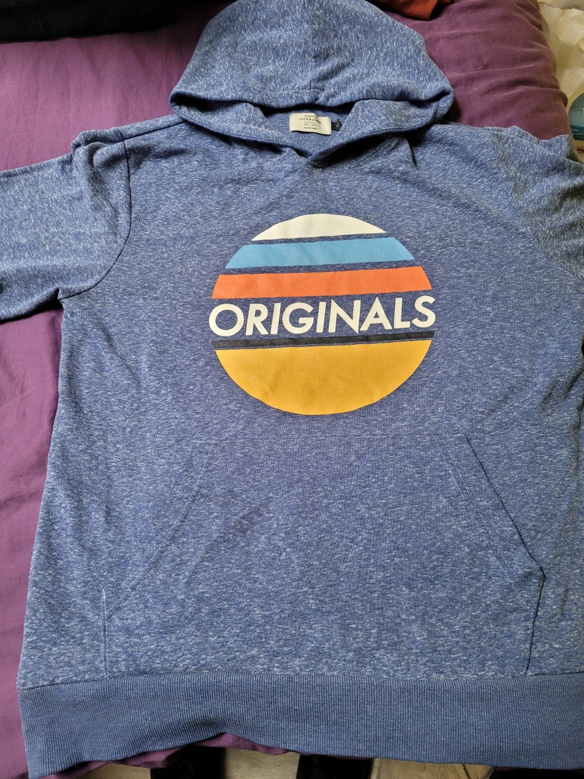 Sweat à capuche et chandail Blue Jack & Jones Originals — Im, Enlèvement ou Envoi, Taille 56/58 (XL), Porté, Jack and Jones