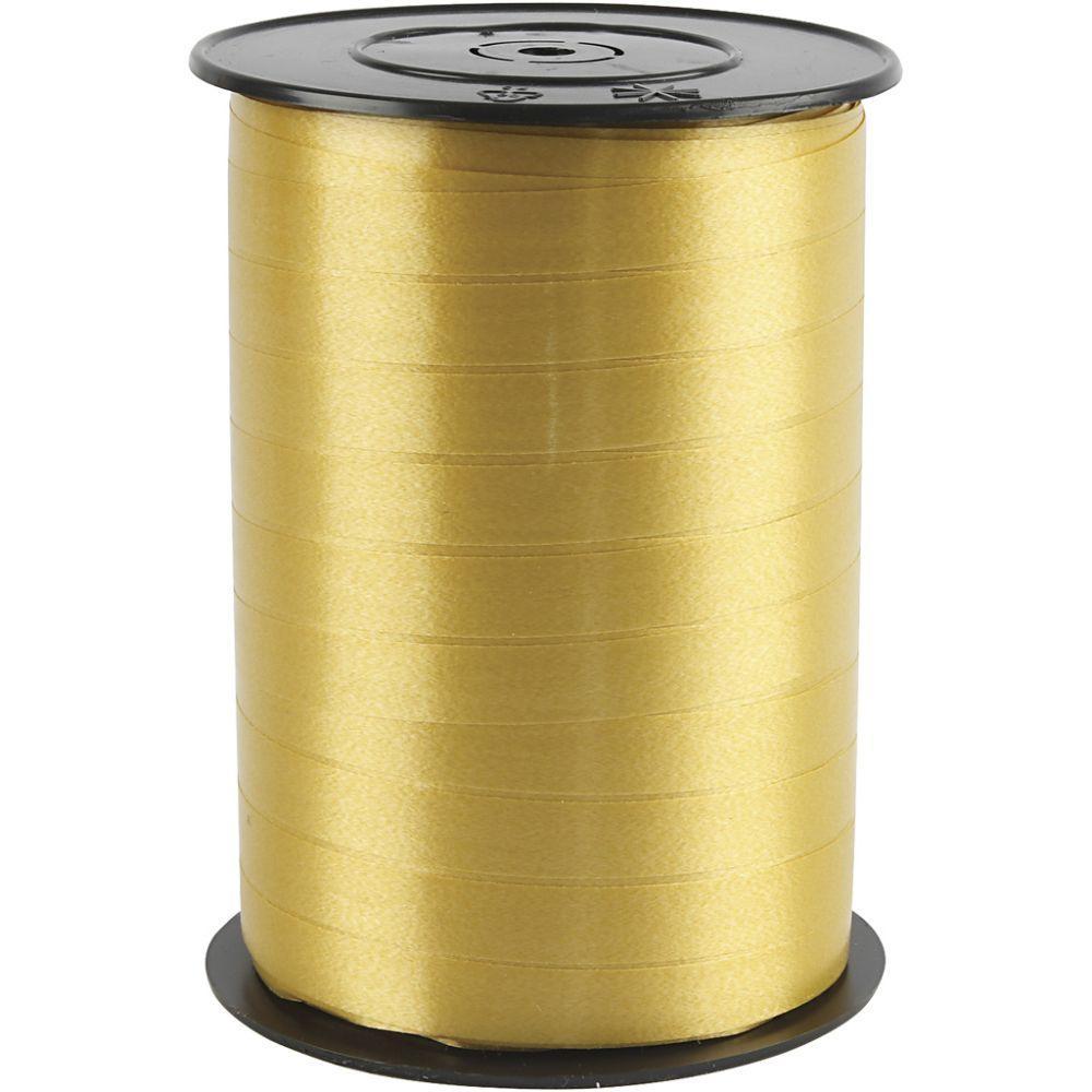 Cadeaulint glanzend goud 10mm 250 meter, Verzenden, Nieuw