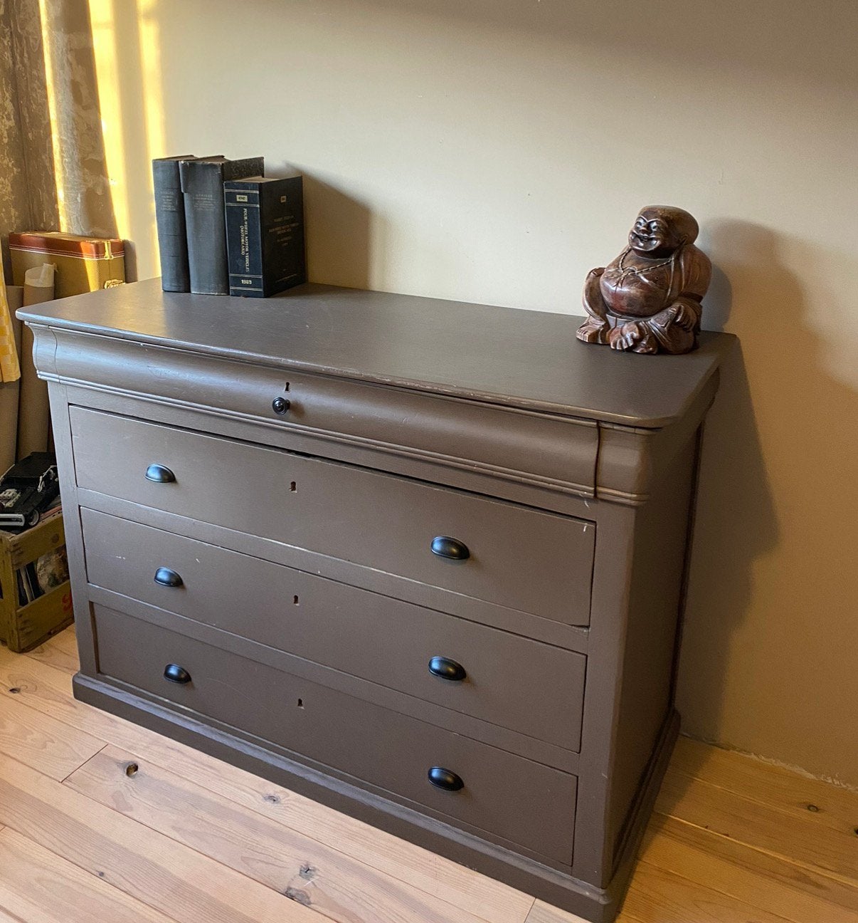 Ladekast grote commode massief hout ladenkast, Ophalen, 50 tot 70 cm, 100 cm of meer, Zo goed als nieuw