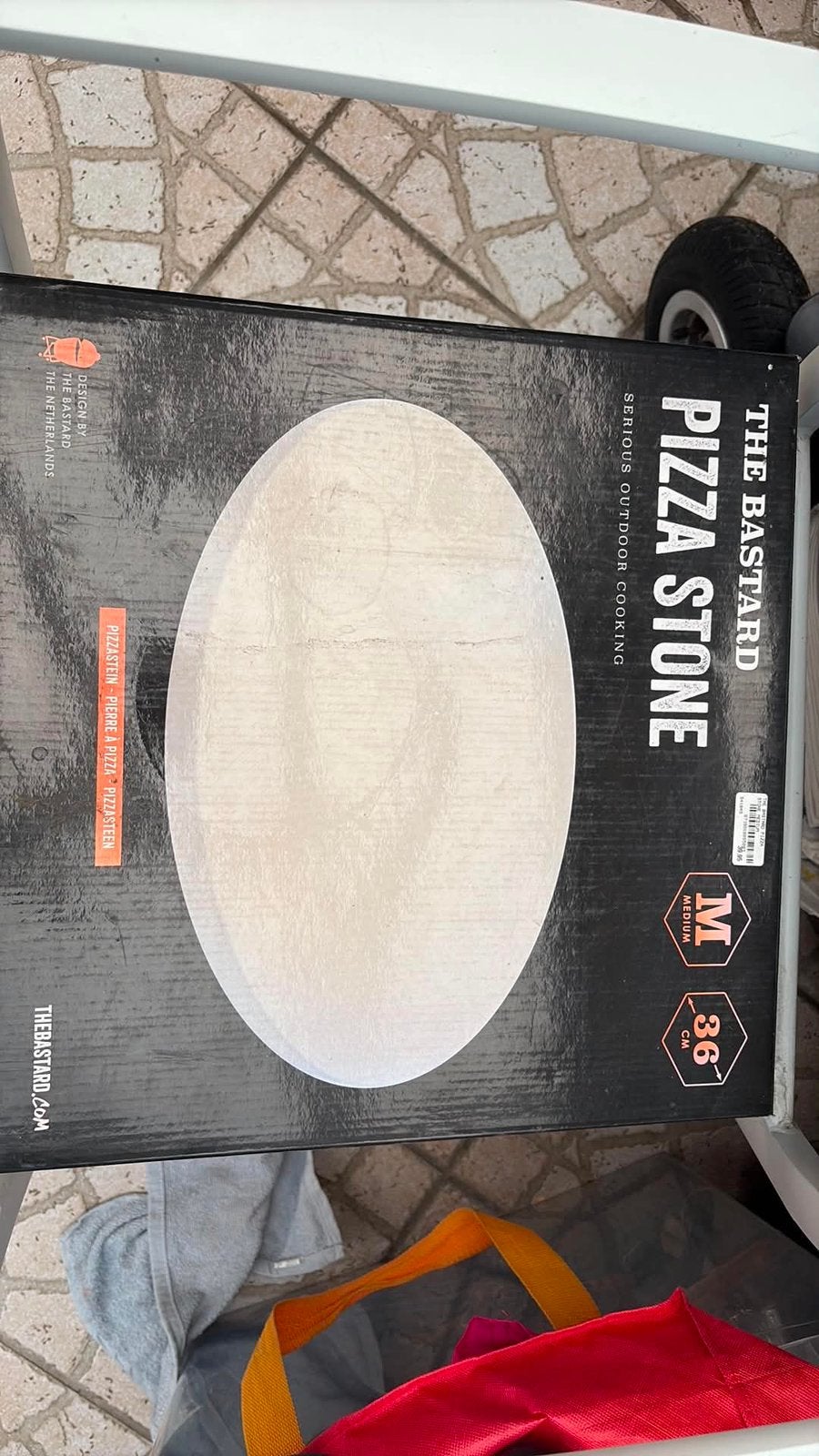 Pizza steen BBQ, Tuin en Terras, Ophalen, Zo goed als nieuw