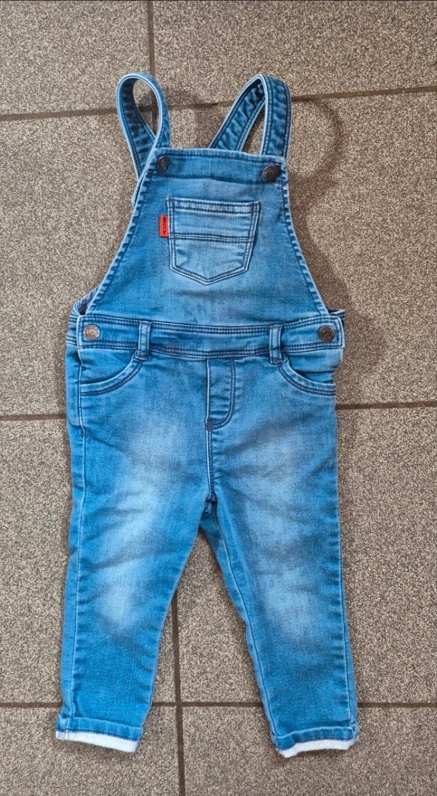 Salopette en jean 86cm, Kinderen en Baby's, Babykleding | Maat 86, Ophalen of Verzenden, Zo goed als nieuw, In extenso, Meisje