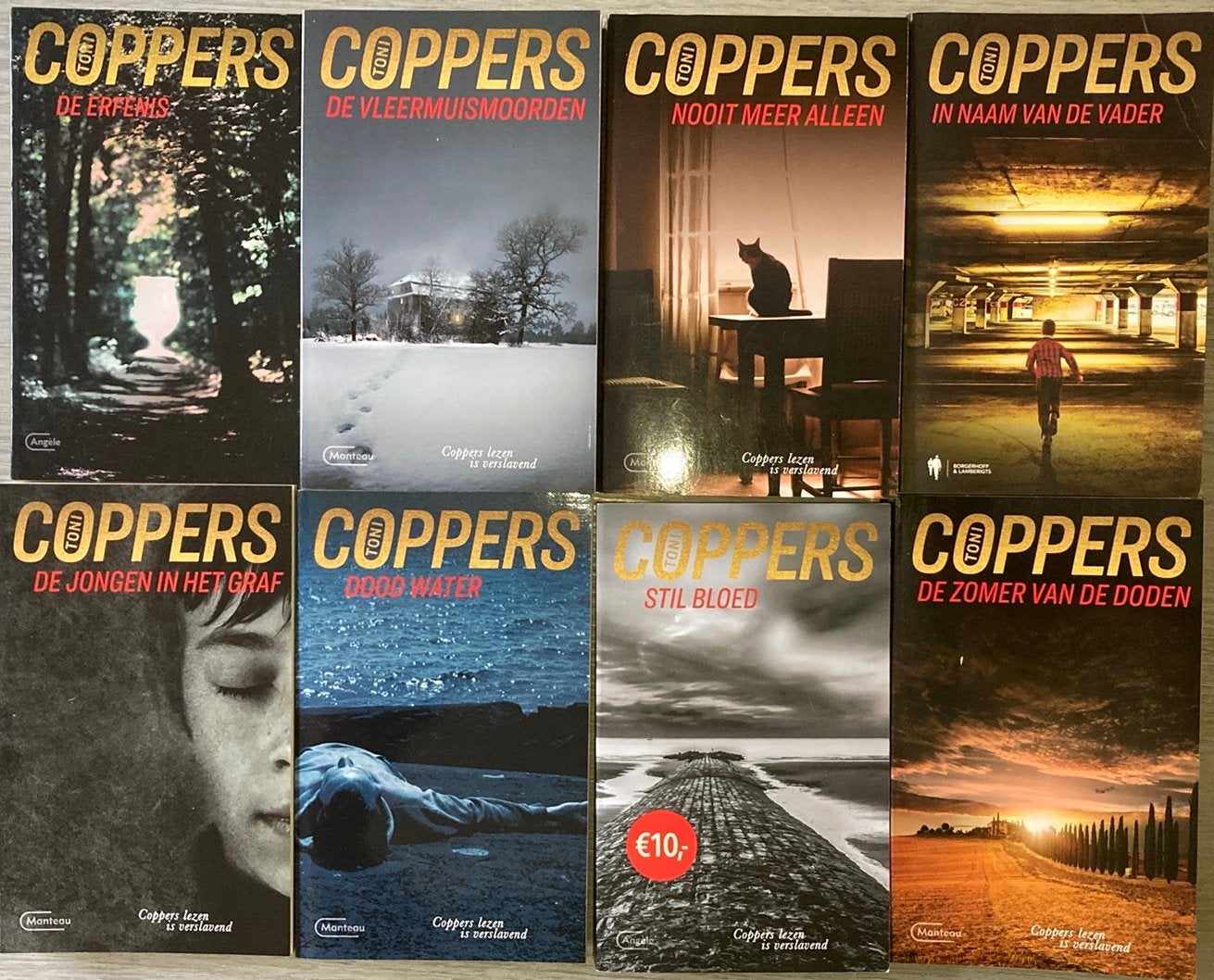 8 Toni Coppers boeken, Ophalen of Verzenden