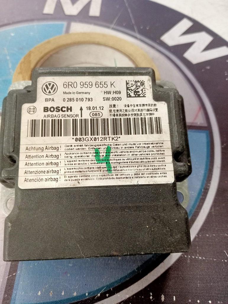 VW Polo 6R Airbag Sensor ECU Module 6R0959655K origineel net, Volkswagen, -, Utilisé, -