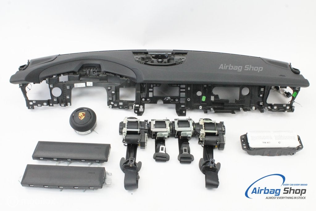 AIRBAG KIT Tableau de bord noir structure PORSCHE TAYCAN, Enlèvement ou Envoi, Utilisé
