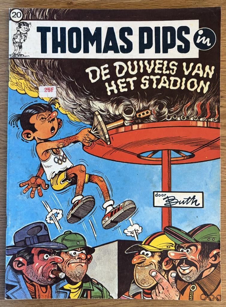 Thomas Pips - De duivels van het stadion -20-1e(1973) Strip, Boeken, Stripverhalen, Eén stripboek, Ophalen of Verzenden, Zo goed als nieuw