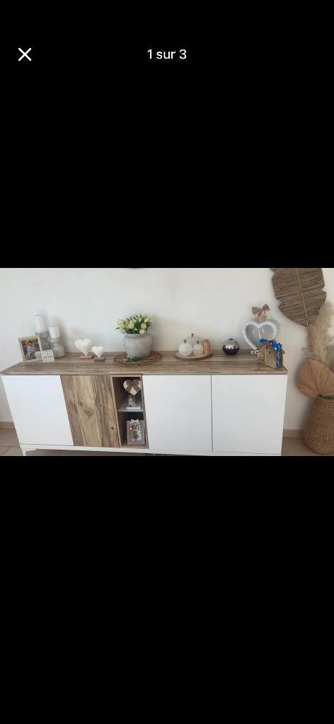 Bahu  de salle à mangé, Maison & Meubles, Enlèvement, Neuf, Moderne, Avec tablette(s)