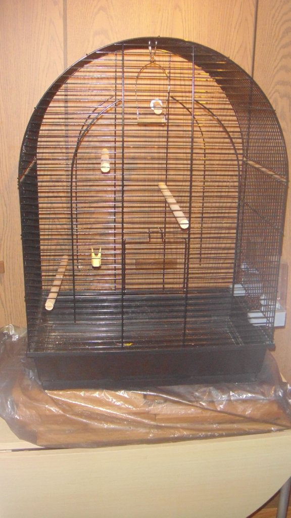 CAGE A CANARIS NOIRE, Animaux & Accessoires, Enlèvement, Comme neuf, Cage à oiseaux