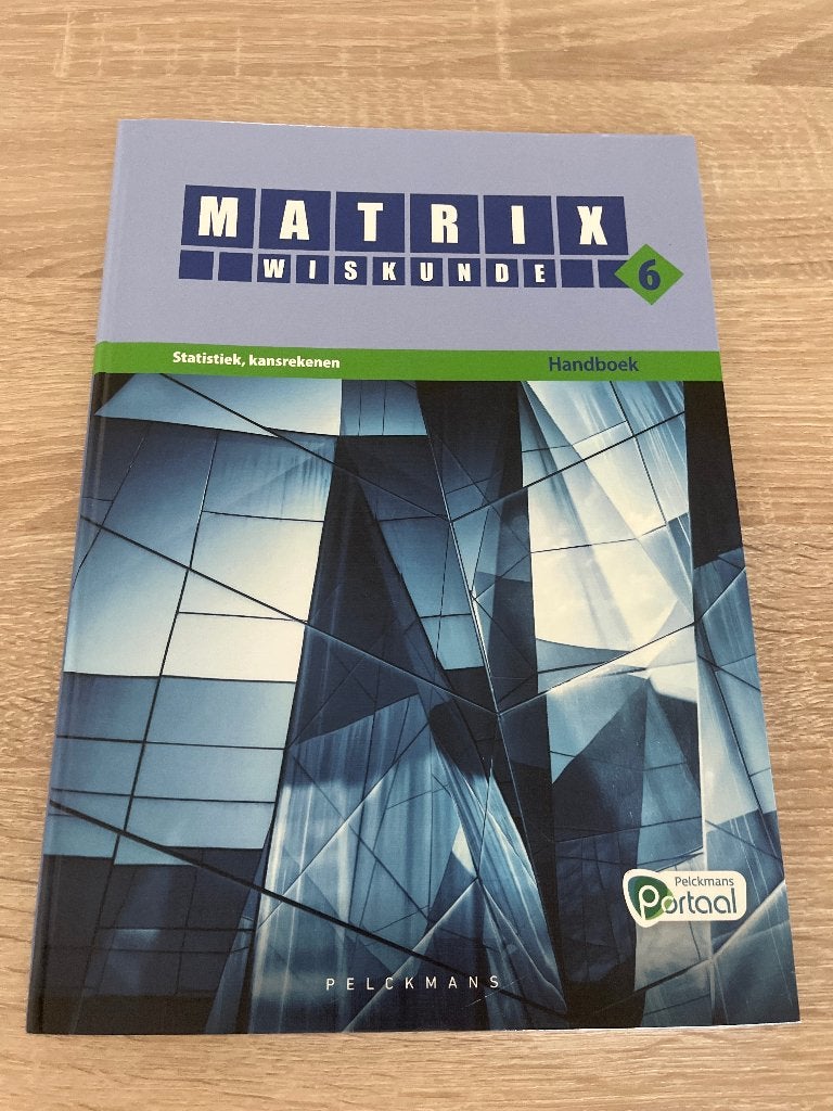 Matrix 6 statistiek, kansrekenen, Livres, Livres scolaires, Comme neuf, Enlèvement, Secondaire, Pelckmans