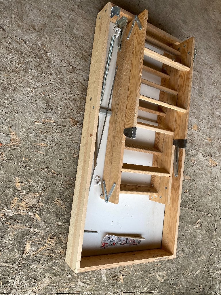 Zoldertrap FAKRO, Doe-het-zelf en Bouw, Ophalen, Gebruikt, Trap, Opvouwbaar of Inschuifbaar