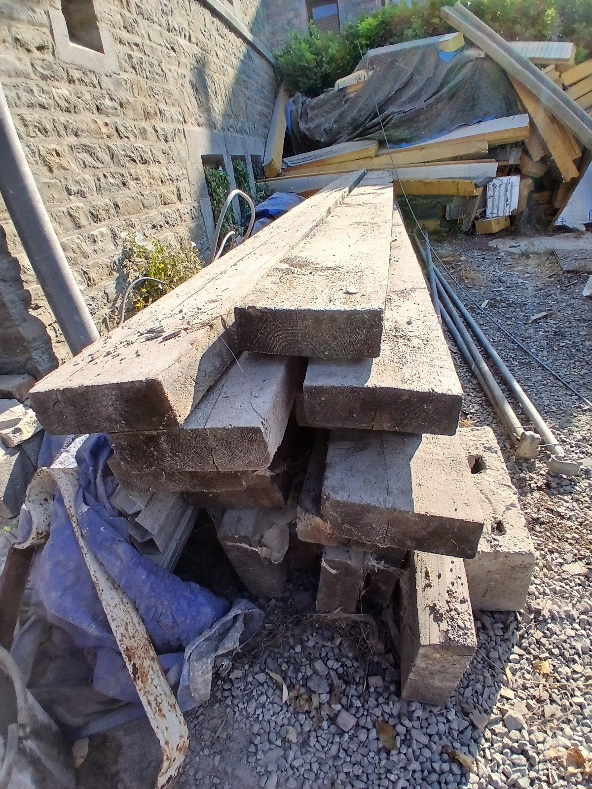 madrier 8/23 15euro le madrier, Doe-het-zelf en Bouw, Hout en Planken, Ophalen, Gebruikt, Grenen, 50 mm of meer
