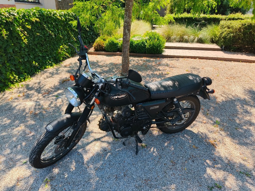 Hanway RAW 50cc mat zwart, Ophalen of Verzenden, Hanway, Klasse B (45 km/u), Zo goed als nieuw