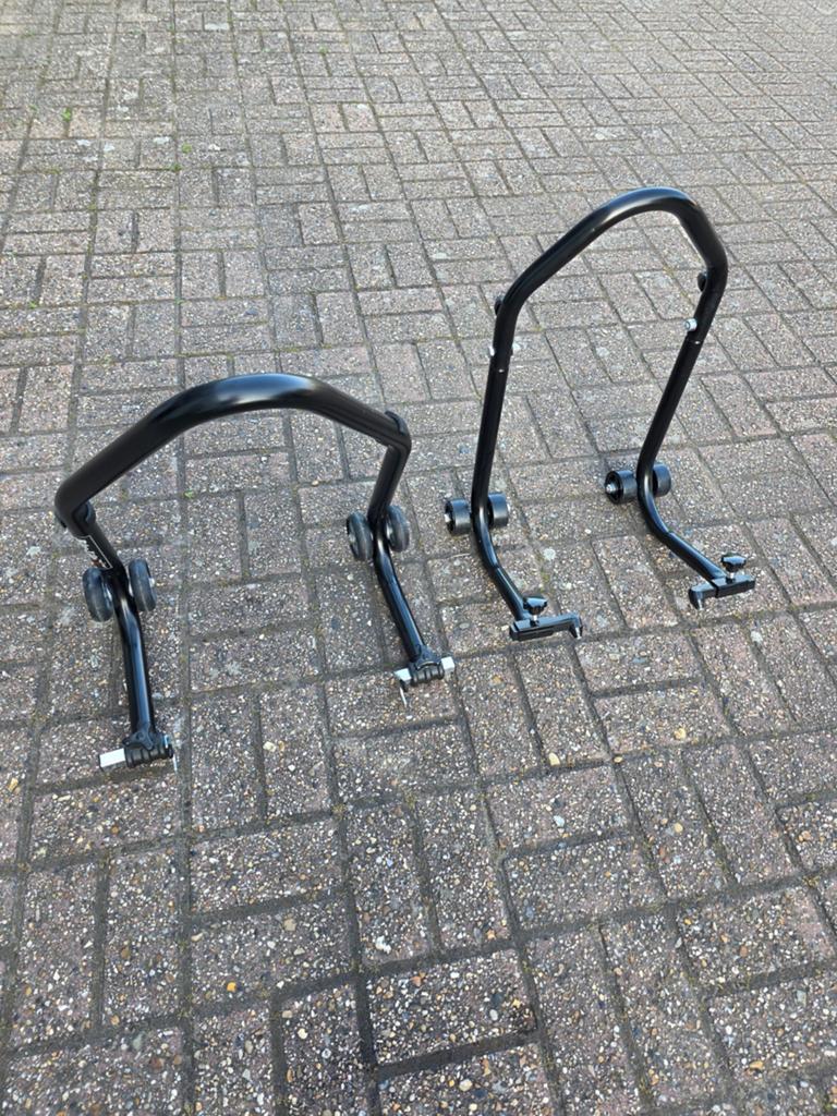Bequille d'atelier avant et arrière, Motos, Enlèvement