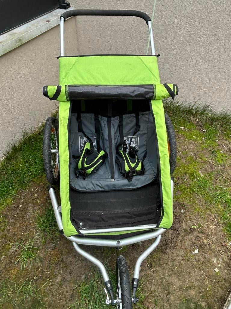 Croozer kinderfietskar, Fietsen en Brommers, Ophalen, Zo goed als nieuw, Kinderkar, Opvouwbaar