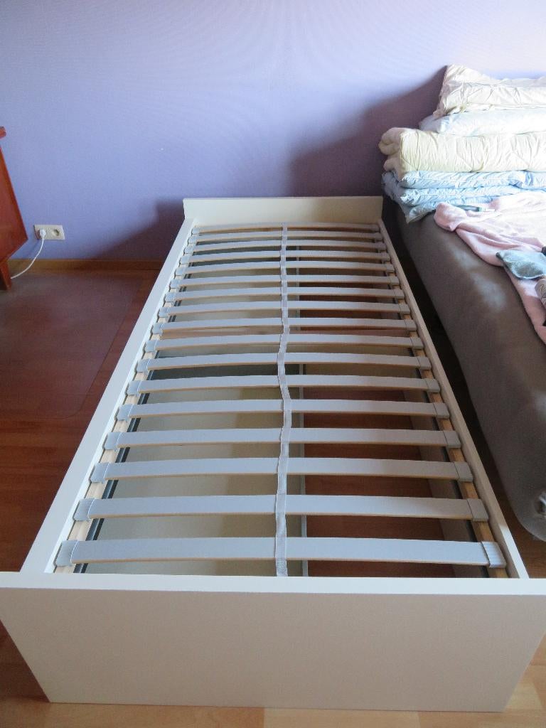 1 persoonsbed merk ODDA met onderbouw laden met matras, Maison & Meubles, Chambre à coucher | Lits, Comme neuf, Une personne, 100 cm