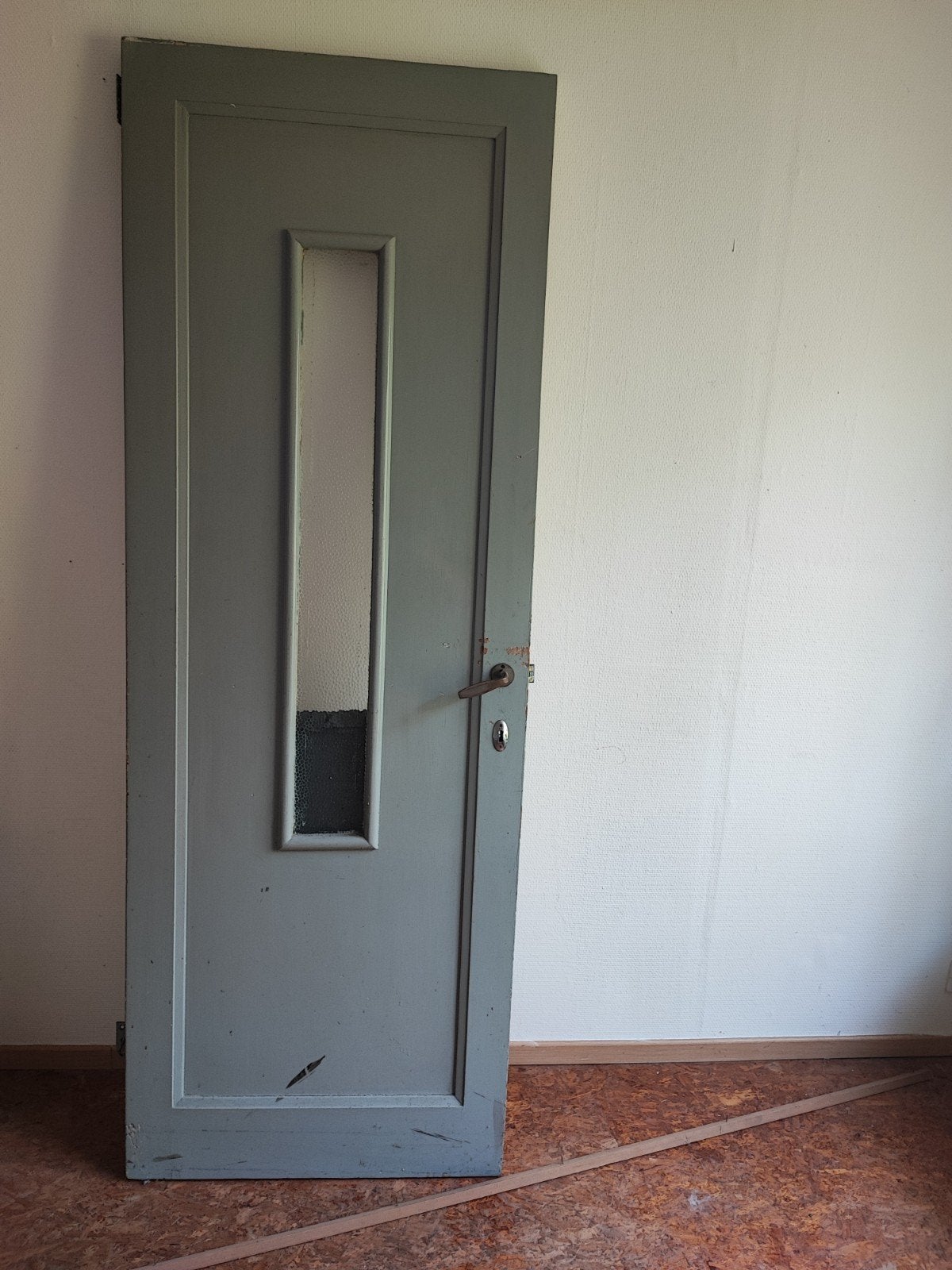 oude binnendeur (met venstertje), Doe-het-zelf en Bouw, Ophalen, Gebruikt, Minder dan 80 cm, Binnendeur