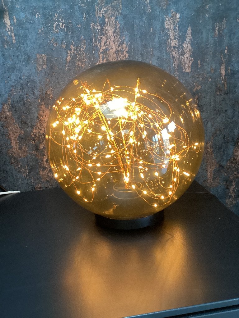 Tafellamp Bol, Ophalen of Verzenden, Zo goed als nieuw, Kunststof, Minder dan 50 cm