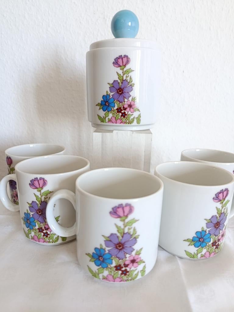 Winterling Schwarzenbach, 5 petites tasses & sucrier, Enlèvement