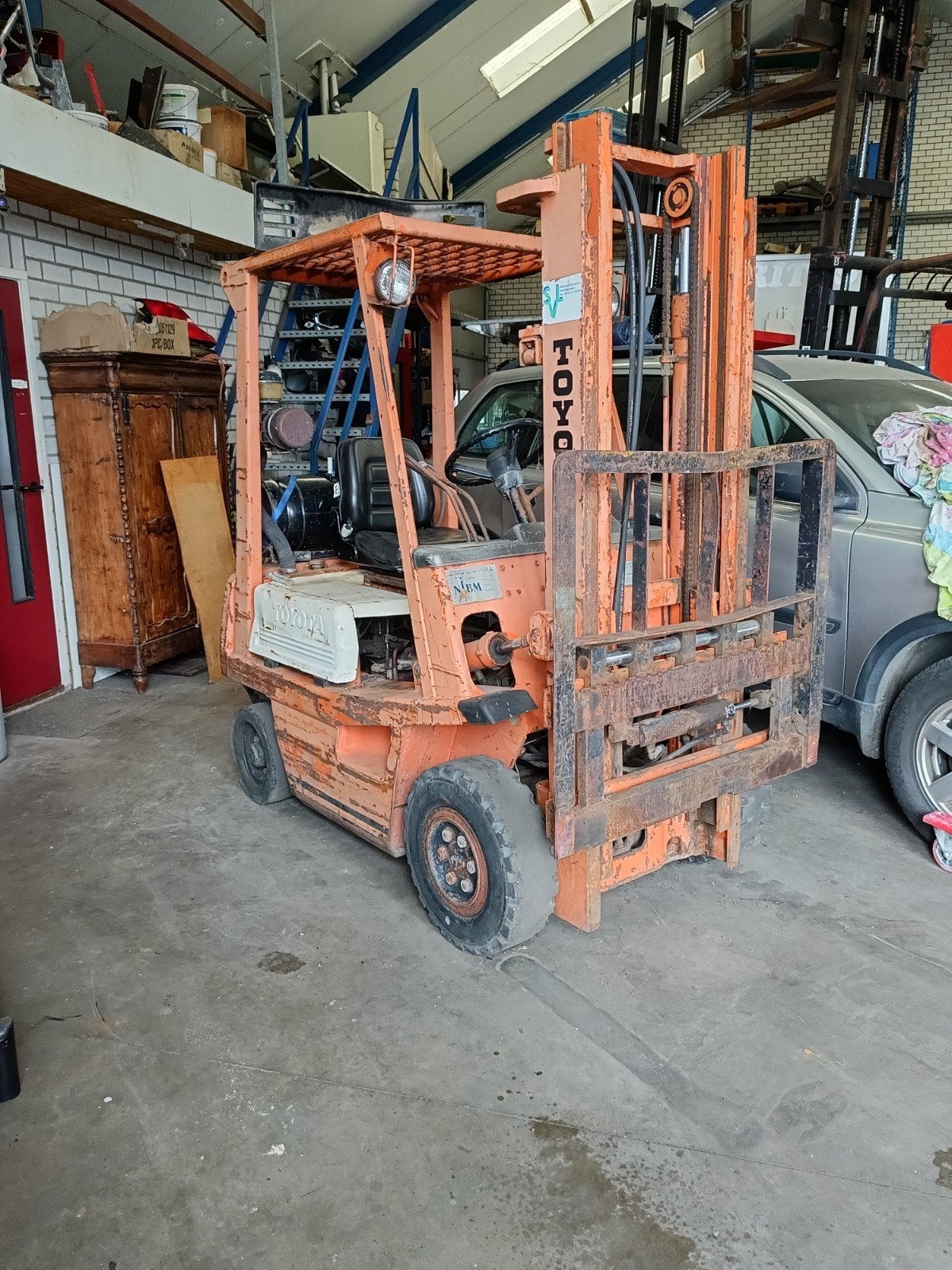 Toyota  heftruck defekt, Ophalen
