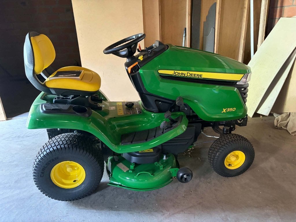 Zitmaaier John Deere zo goed als nieuw, Jardin & Terrasse, John Deere, Comme neuf, Enlèvement, 90 à 120 cm