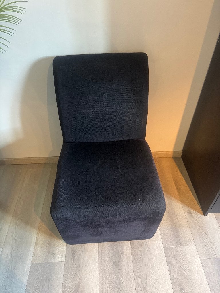 Zwarte fauteuil / relaxzetel – goede staat, Neuf, Enlèvement, Une, Tissus