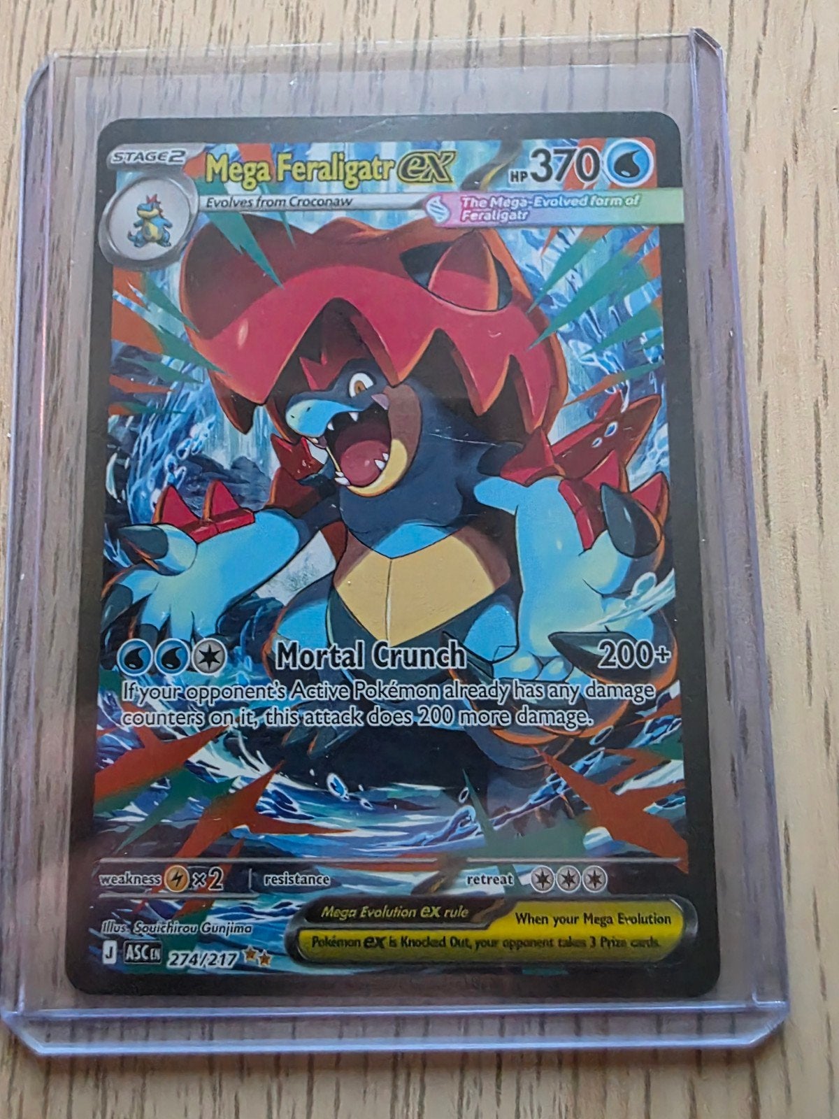Mega feraligatr ex 274, Ophalen