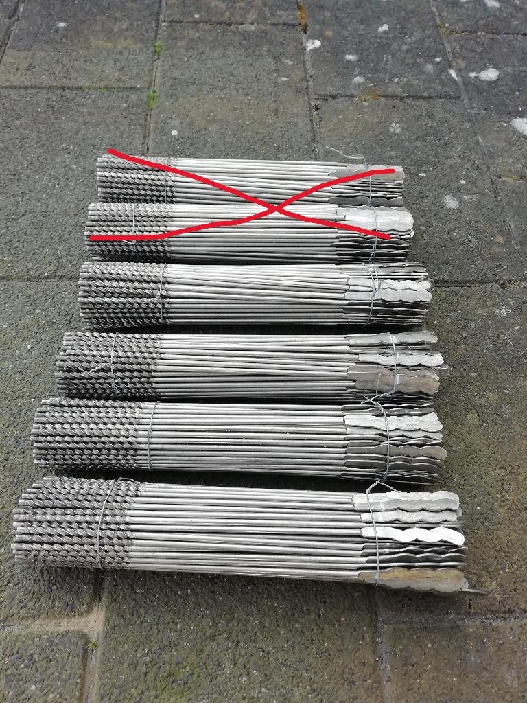 400 rvs platte spouwankers 30 cm, Ophalen, Nieuw, Overige typen