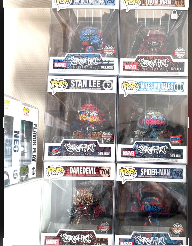 Funko pop grand modèle street art avec protection anti uv, Verzamelen, Ophalen, Zo goed als nieuw