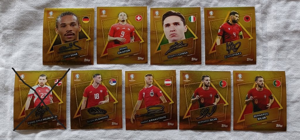 Euro 2024 SP's, Hobby en Vrije tijd, Stickers en Plaatjes, Ophalen of Verzenden, Zo goed als nieuw, Meerdere stickers