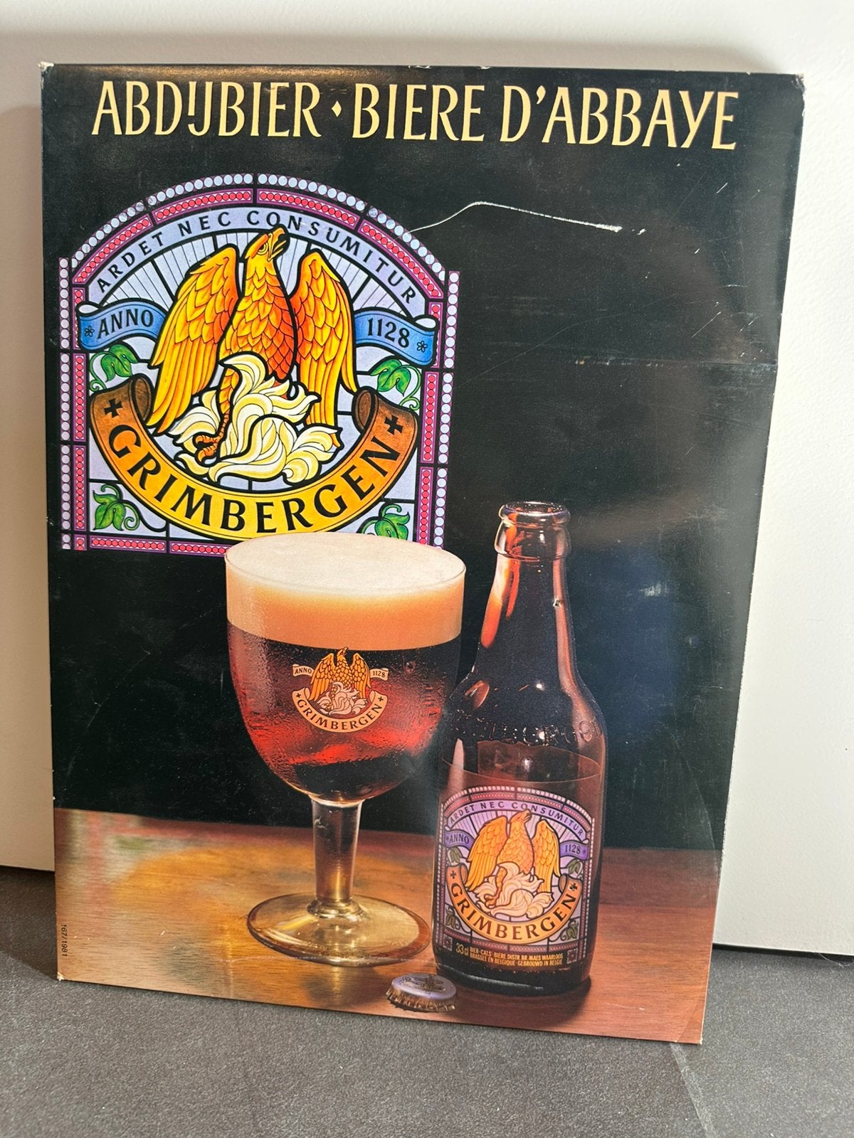 Grimbergen reclamebord, Enlèvement ou Envoi, Comme neuf, Panneau publicitaire