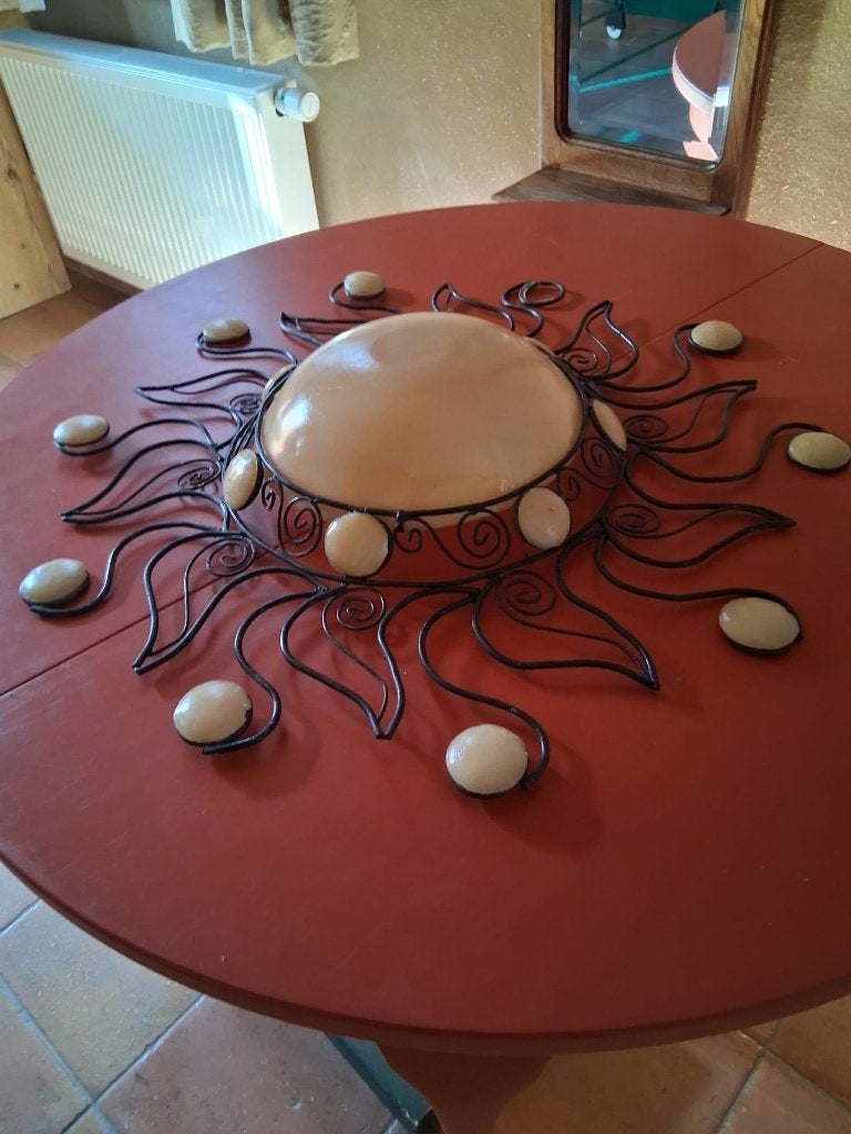 Lampe de plafond ancienne, 86 cm, Comme neuf, Enlèvement, Design