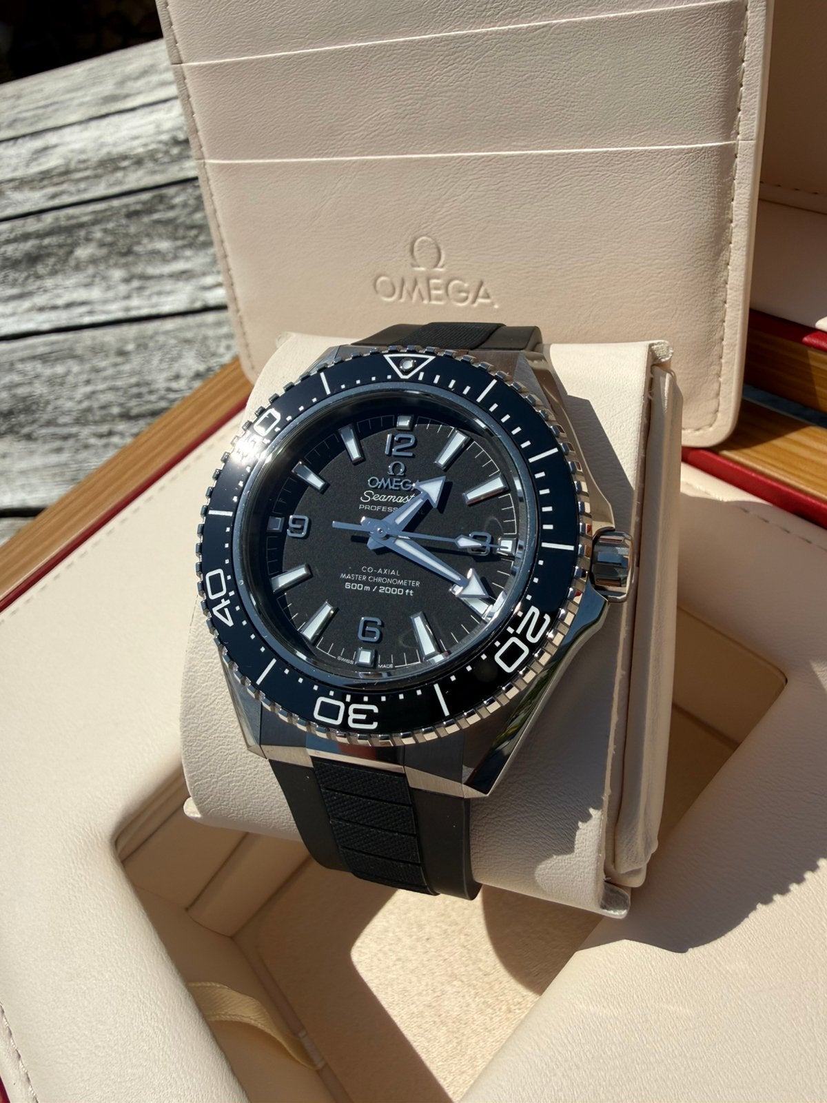 Omega Seamaster Planet Ocean Gen 4, Bijoux, Sacs & Beauté, Montres | Hommes, Enlèvement ou Envoi, Acier, Omega, Synthétique