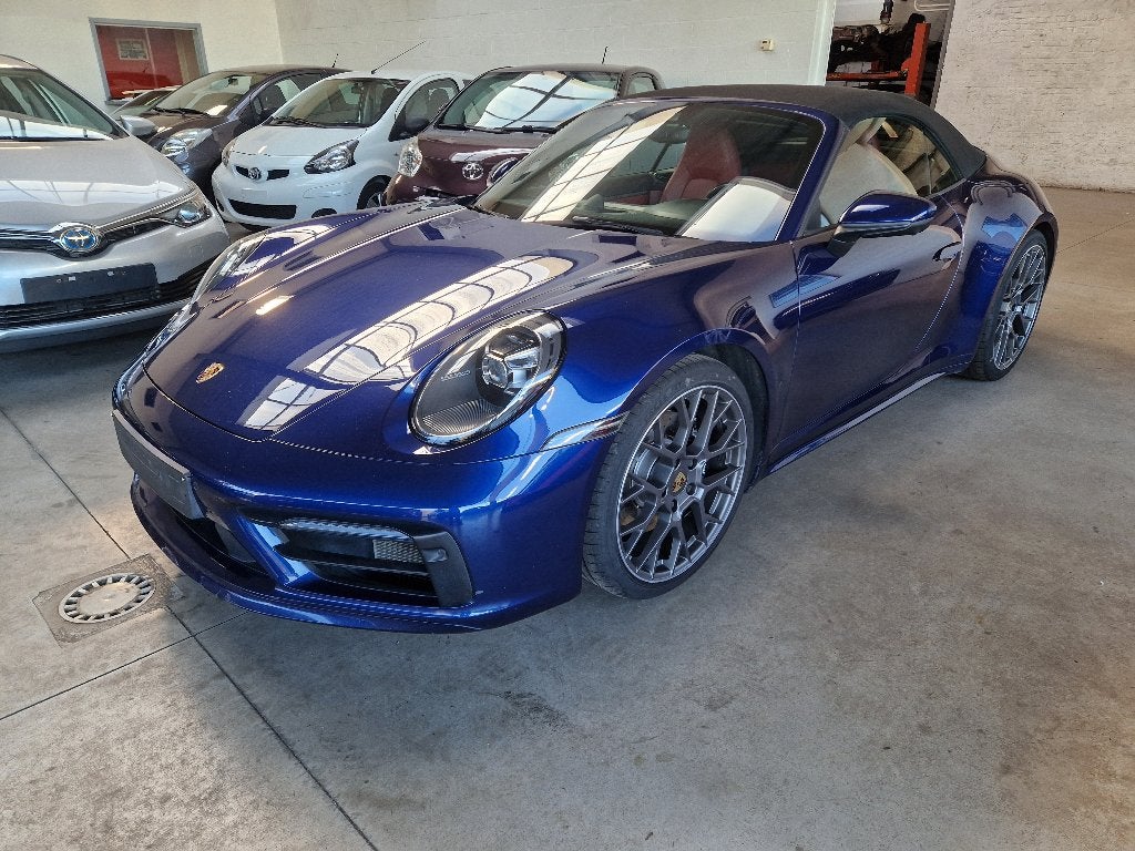 Porsche 992 4S, Auto's, Automaat, Euro 6, Cabriolet, Blauw