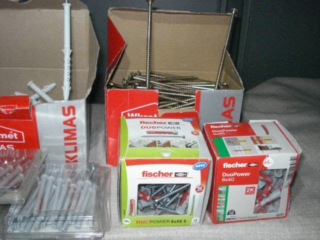 partij fischer pluggen, Bricolage & Construction, Quincaillerie & Fixations, Enlèvement, Neuf, Chevilles