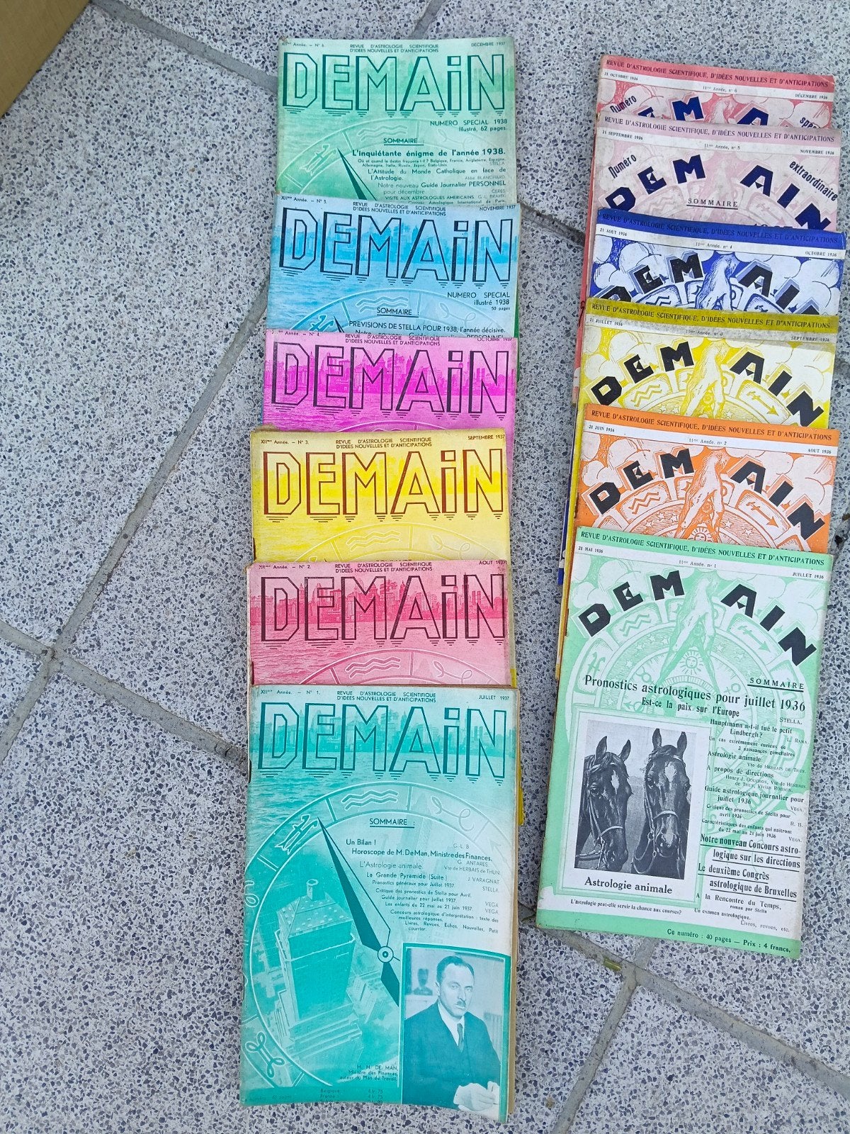 Revues ''Demain'', Collections, Enlèvement, 1920 à 1940