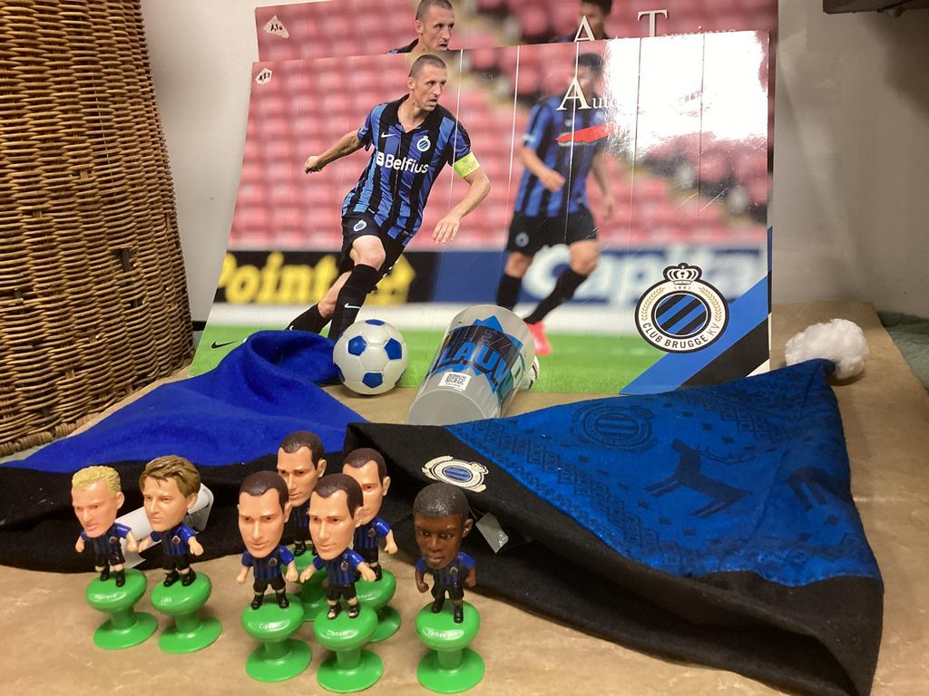 Gadgets voetbal, Club Brugge, Duivels,…, Sport en Fitness, Voetbal, Zo goed als nieuw, Bal, Ophalen of Verzenden
