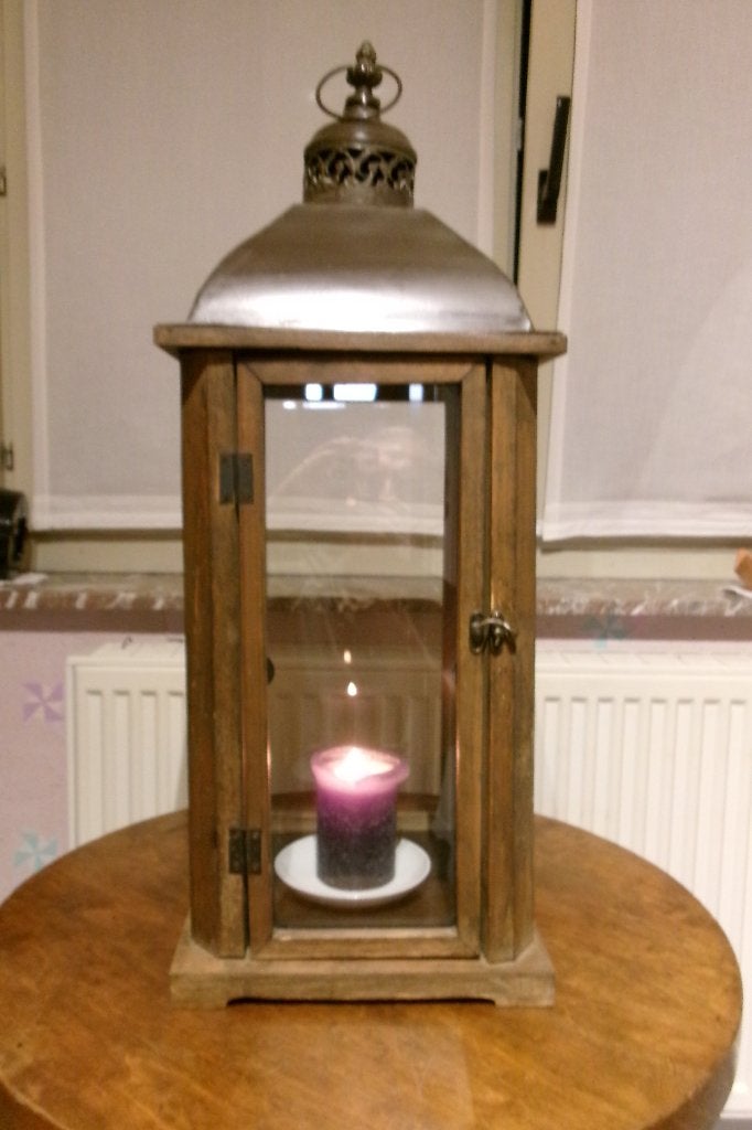 Oude Antieke Kapel In Hout Met Glas, Antiek en Kunst, Ophalen
