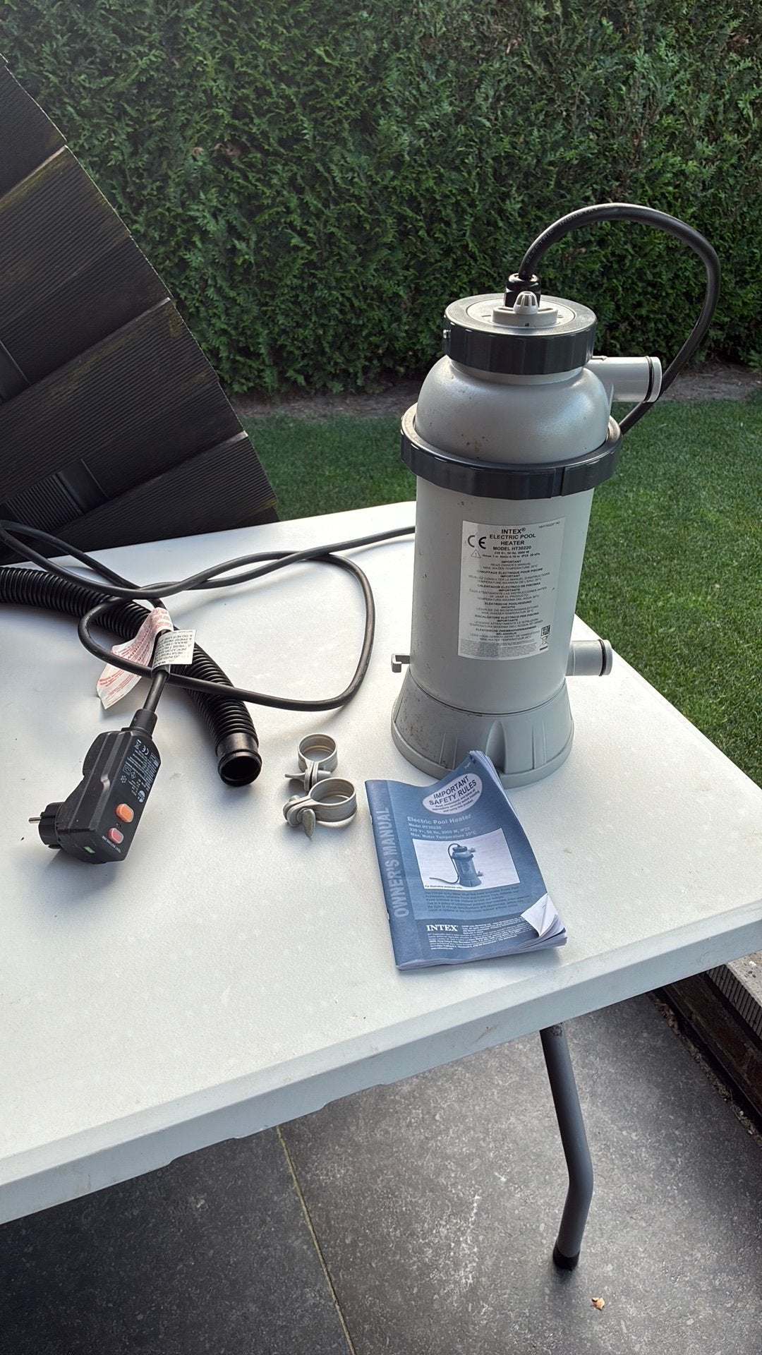 Elektrische zwembadverwarming intex 3000w ht30220, Ophalen, Zo goed als nieuw