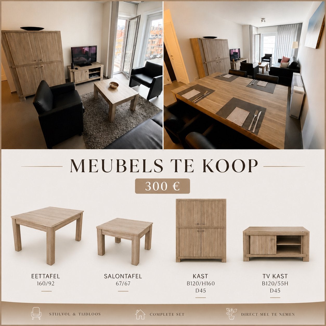Meubelset te koop, Huis en Inrichting, Complete inboedels, Ophalen