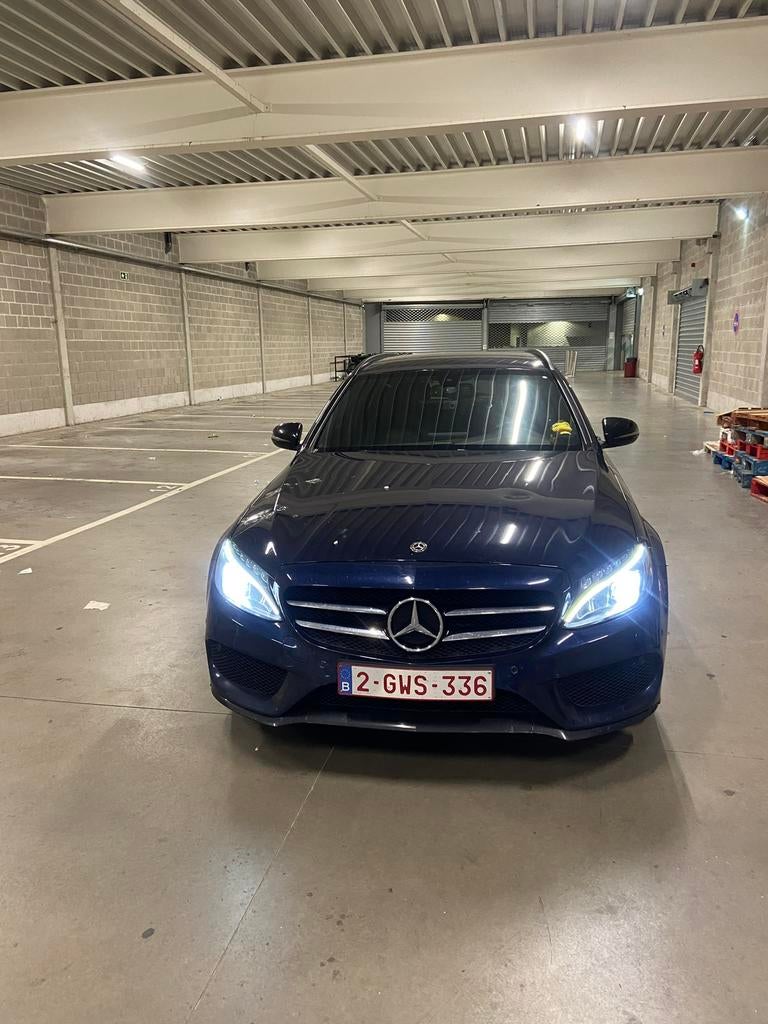 Mercedes benz c200d 2017 Pack AMG, Auto's, Bluetooth, Blauw, Leder, Bedrijf
