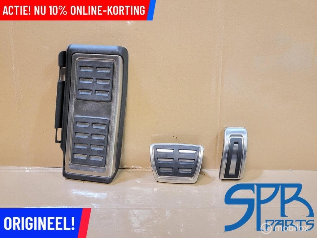 ORIGINELE R-LINE CHROOM ALUMINIUM PEDALENSET DSG GOLF 7 VII, VOLKSWAGEN, Enlèvement ou Envoi, Volkswagen, Utilisé