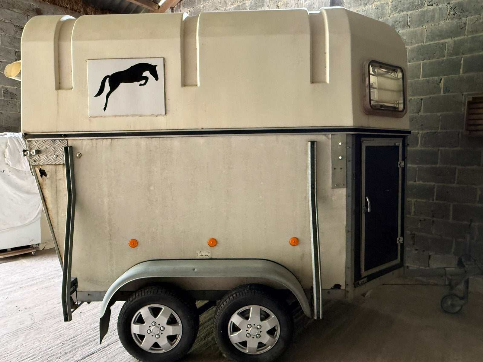 Bockman 1,5 paard trailer. Rijbewijs B, Dieren en Toebehoren, Paarden en Pony's | Trailers en Aanhangwagens, Gebruikt, 1½-paards trailer
