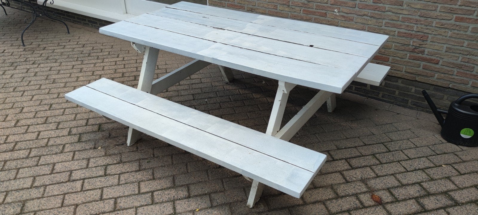 Picnic tafel, Ophalen, Gebruikt, Rechthoekig, Hout