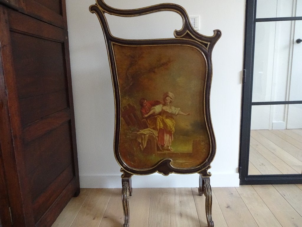 Ancien écran de cheminée. Pare feu, Antiquités & Art, Enlèvement