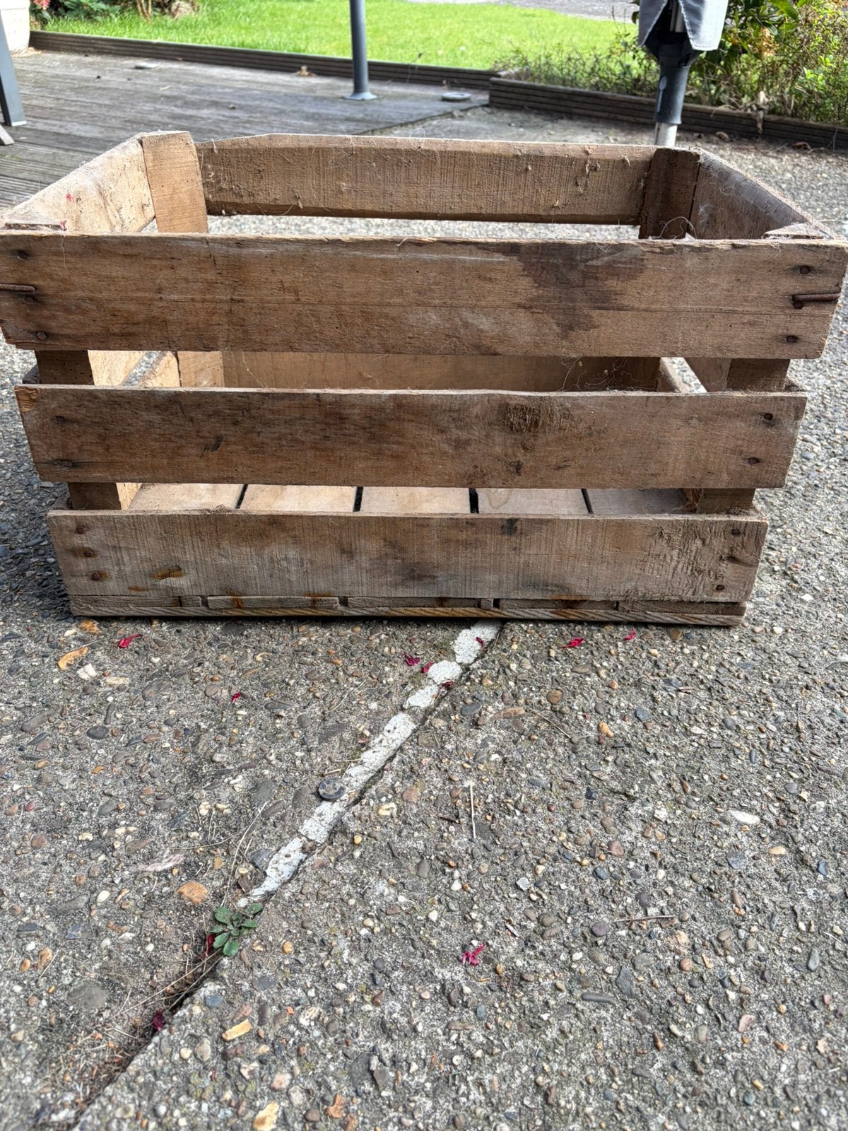 Houten kist, Ophalen, Gebruikt